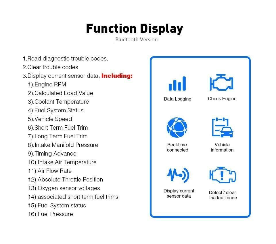 Car Diagnostic Engine Fault Code Reader