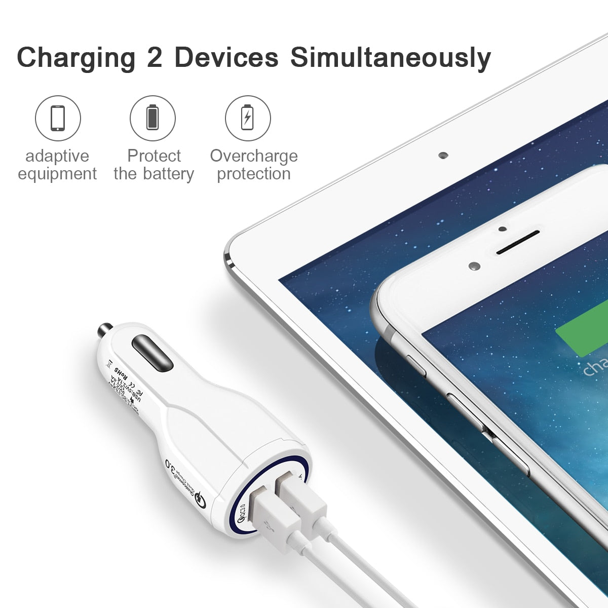 Quick Charge 3.0 Car Charger