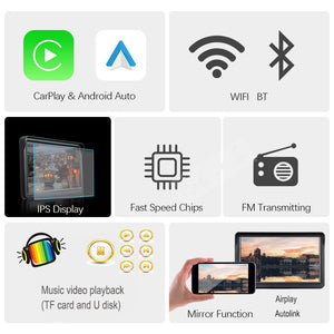 IPS Car Smart Screen Auto Mobile Phone Projection 7 Inch