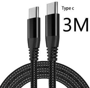 Braided Double Typec Fast Charging Cable