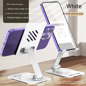 360 Degrees Rotate Metal Desk Mobile Phone Holder Stand For Phone iPad Adjustable Desktop Tablet Holder. Table Cell Phone Stand