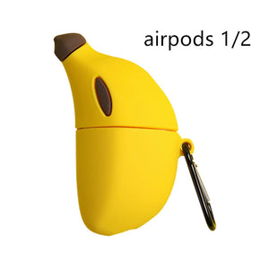 Banana airpods Pro protective silicone Case